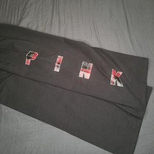 Victoria's Secret Pink buffalo plaid leggings